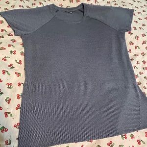 Oiselle Blue Short Sleeve Tee